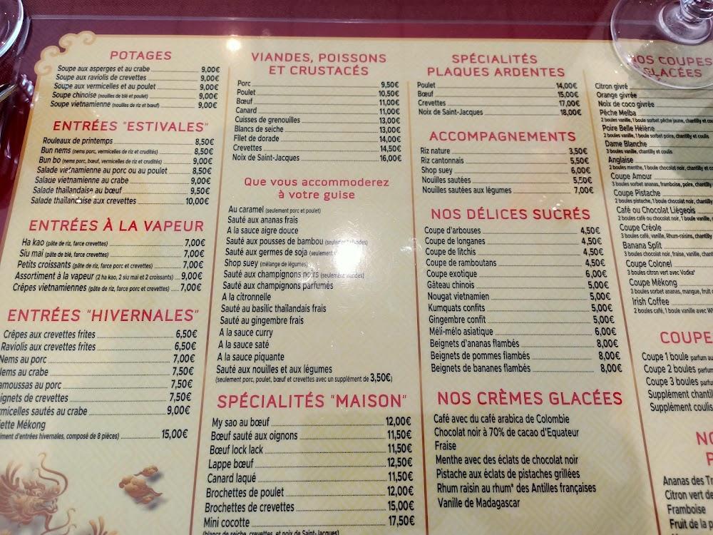 Restaurant Le Mekong - Menu Image 3